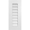 Ekena Millwork Vertical Surface Mount PVC Gable Vent: Non-Functional, w/ 3-1/2"W x 1"P Standard Frame, 12"W x 28"H GVPVE12X2801SN - alternate 1
